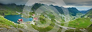 Great panorama of Transfagarasan road