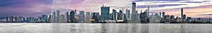 Great panoramic view of the New York skyline (USA