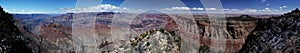 Great panoramic view: Wonderful day in Grand Canyon Nationalpark / Arizona / USA
