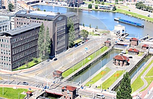 Great Park Locks in Rotterdam, Netherlands