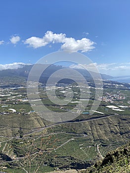 This is the great and powerful cumbre vieja volcano on the island of La Palma. Consequences of the eruption photo