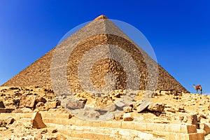 The Great Pyramid of Cheops in Giza, Egypt