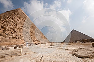 Great Pyramid of Cheops from Khafre