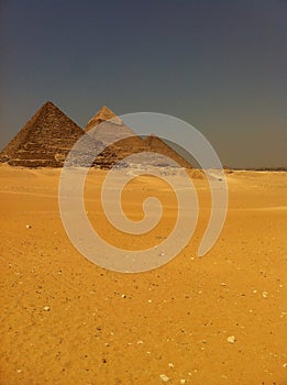 The Great Pyramid on Giza Plateau near Cairo