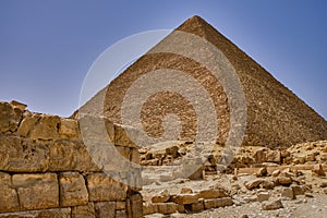 The Great Pyramid of Giza, Pyramid of Cheops, in Giza, Egypt