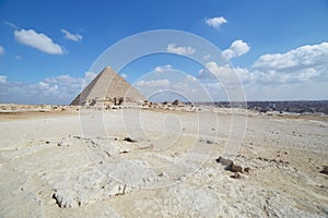 The Great Pyramid of Khufu at Giza, Egypt