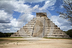 Great pyramid in Mayan city