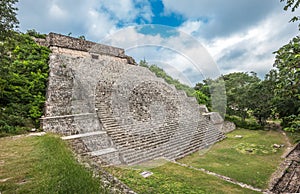 The great pyramid in Uxmal, Yucatan, Mexico