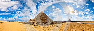The great pyramids of Giza, Egypt photo