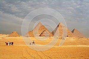 The Great Pyramids on the Giza Plateau