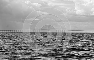 Great river Bridge over rio Negro, Manaus, Amazon