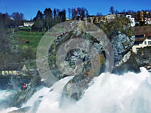 Great rock on the Rhine Falls, Neuhausen am Rheinfall photo