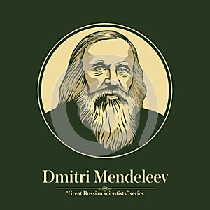 The Great Russian Scientists Series. Dmitri Mendeleev was a Russian chemist and inventor. photo