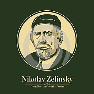 The Great Russian Scientists Series. Nikolay Zelinsky was a Russian and Soviet chemist. Academician of the Academy of Sciences photo