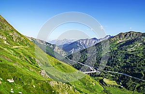 Great Saint Bernard Pass, ancient road along the Aosta Valley