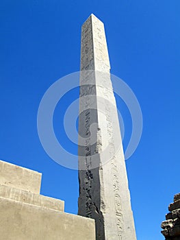 Egyptian obelisk Karnak Temple Egypt Africa