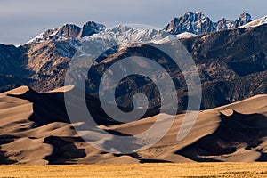 Great Sand Dunes National Park located in the San Luis Valley, Colorado.