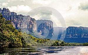 The Great Savannah of Venezuela, land of enigmatic Tepuis mountains photo