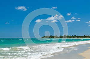 Great sea themed background, beautiful sea with blue water turqu photo