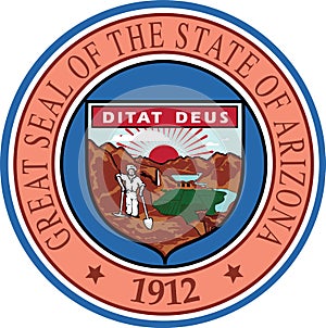 Great seal of the state of Arizona, USA