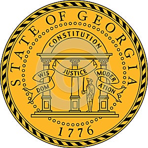 Great seal of the state of Georgia, USA