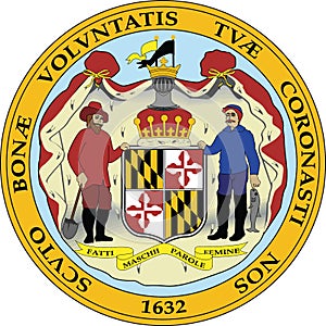 Great seal of the state of Maryland, USA