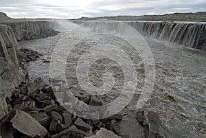 Great Selfoss waterfall in Iceland photo
