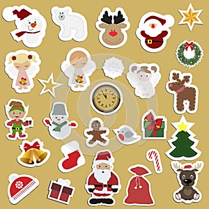 Great set of festive childrens Christmas stickers.