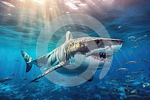 Great Shark Underwater - Underwater