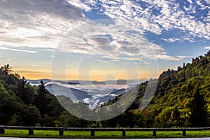 Great Smoky Mountains National Park Sunrise Horizon