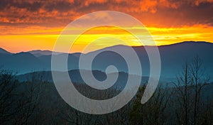 Great Smoky Mountains National Park Sunset photo