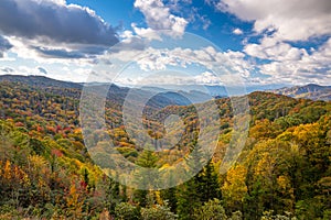 Great Smoky Mountains National Park, Tennessee, USA at the Newfound Pass