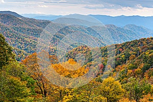 Great Smoky Mountains National Park, Tennessee, USA at the Newfound Pass