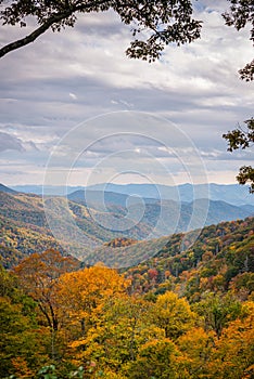 Great Smoky Mountains National Park, Tennessee, USA at the Newfound Pass