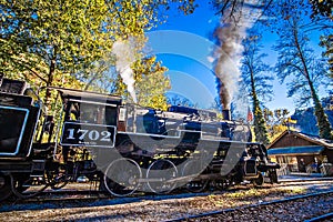 Great smoky mountains rail road autumn season excursion