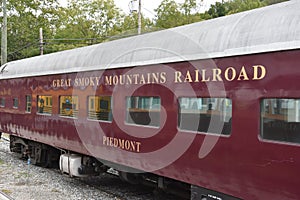 Great Smoky Mountains Railroad in Bryson City, North Carolina