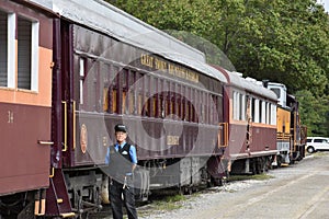 Great Smoky Mountains Railroad in Bryson City, North Carolina