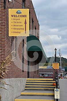 Great Smoky Mountains Railroad in Bryson City, North Carolina