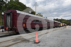 Great Smoky Mountains Railroad in Bryson City, North Carolina