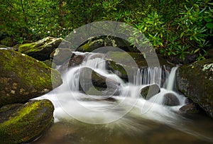 Great Smoky Mountains TN Roaring Fork Nature Waterfall Scenic