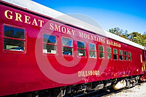 Great smoky mountains train ride in bryson city nc