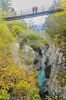 Great Soca Gorge & x28;Velika korita Soce& x29;, Triglavski national park, Slovenia
