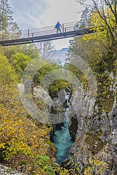 Great Soca Gorge & x28;Velika korita Soce& x29;, Triglavski national park, Slovenia