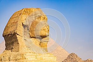 The Great Sphinx at the Great Pyramid complex in Giza