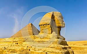 The Great Sphinx and the Great Pyramid of Giza