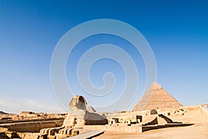 The Great Sphinx and the Khafre Pyramid