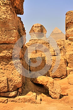 Great Sphinx and Khafre Pyramid