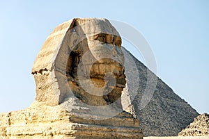 The Great Sphinx and Pyramid of Giza, Cairo, Egypt