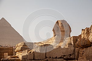 The Great Sphinx and the Pyramid