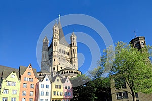 Great St. Martin Church in Cologne, Germany